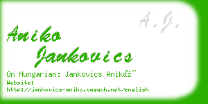 aniko jankovics business card